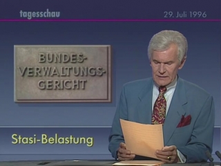 tagesschau 20 years ago, july 29, 1996