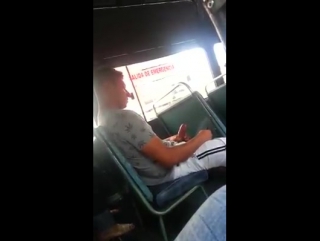 the guy jerks off on the bus, and he is filmed by another guy